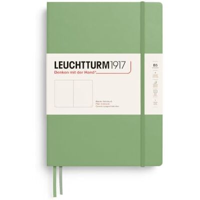 LEUCHTTURM1917 Taccuino Composition B5, Copertina rigida, Liscio, Sage 219 pagine numerate, cucito a filo, 2 segnapagina, indice, tasca a soffietto LEUCHTTURM1917 Taccuino Composition B5, Copertina rigida, Liscio, Sage 219 pagine numerate, cucito a filo, 2 segnapagina, indice, tasca a soffietto