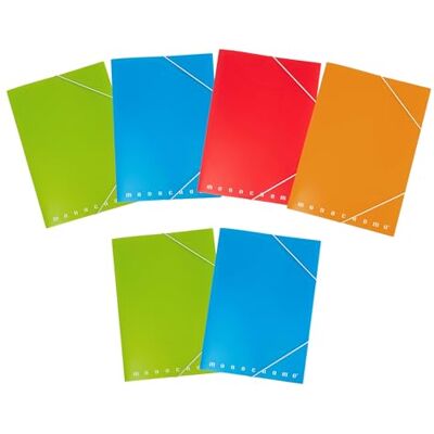 Pigna , Cartella portadocumenti con elastico MONOCROMO PPL con elastico, dorso 1,2, formato 26x35,5 cm., pacco da 6 pezzi Pigna , Cartella portadocumenti con elastico MONOCROMO PPL con elastico, dorso 1,2, formato 26x35,5 cm., pacco da 6 pezzi