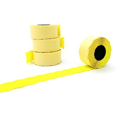 Alevar 26x16 Scatola 36 Rotoli Etichette per Prezzatrice, Giallo Fluo Permanente, 1.000 Etichette per Rotolo, Totale 36.000 Etichette Alevar 26x16 Scatola 36 Rotoli Etichette per Prezzatrice, Giallo Fluo Permanente, 1.000 Etichette per Rotolo, Totale 36.000 Etichette