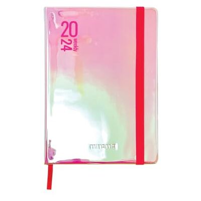 Mitama Agenda IRIDESCENT ROSA Planner Settimanale 18 mesi Settembre 2023 – Febbraio 2025-158 pagine + 50 contenuti extra- Tasca Interna + Matita Coordinata 15 x 21 cm Mitama Agenda IRIDESCENT ROSA Planner Settimanale 18 mesi Settembre 2023 – Febbraio 2025-158 pagine + 50 contenuti extra- Tasca Interna + Matita Coordinata 15 x 21 cm