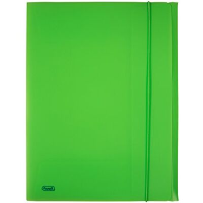 Favorit Cartella 3 Lembi con Elastico, 24x33 cm, Verde Fluo Favorit Cartella 3 Lembi con Elastico, 24x33 cm, Verde Fluo