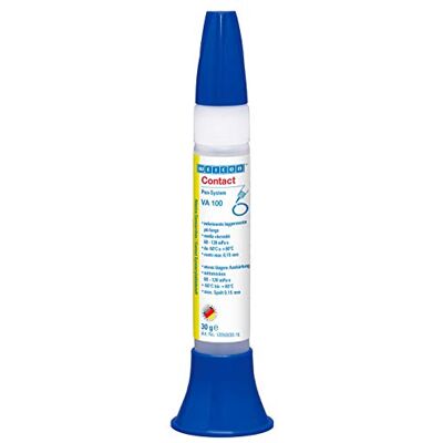 WEICON Contact VA 100 colla cianoacrilica, supercolla cianoacrilica, varie superfici, penna da 30g WEICON Contact VA 100 colla cianoacrilica, supercolla cianoacrilica, varie superfici, penna da 30g