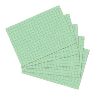 herlitz Schede per appunti, 100 pezzi, Formato A7, verde herlitz Schede per appunti, 100 pezzi, Formato A7, verde