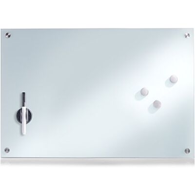 Zeller 11651 Lavagnetta memo in Vetro Effetto Legno, Bianco, 60 x 40 cm Zeller 11651 Lavagnetta memo in Vetro Effetto Legno, Bianco, 60 x 40 cm