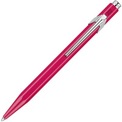 Caran d'Ache Penna a sfera 849 POPLINE FLUO, viola, Swiss made, rosa fluorescente, , 1 pezzo (confezione da 1) Caran d'Ache Penna a sfera 849 POPLINE FLUO, viola, Swiss made, rosa fluorescente, , 1 pezzo (confezione da 1)