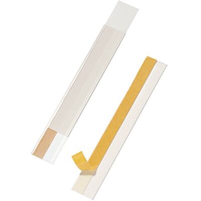 Durable Porta etichette trasparenti adesivi Scanfix, cartellini prezzi ritagliabili, porta prezzi, 200x40 mm, 50 pezzi, trasparente, Durable Porta etichette trasparenti adesivi Scanfix, cartellini prezzi ritagliabili, porta prezzi, 200x40 mm, 50 pezzi, trasparente,