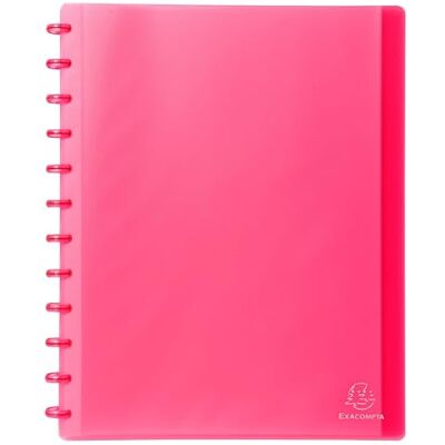 Exacompta Rif. 86355E Cartone da 4 cartelline rimovibili con 30 buste a grana staccabili, 60 viste, per A4, dim 24,5 x 31 cm, copertina rigida traslucida rosso Exacompta Rif. 86355E Cartone da 4 cartelline rimovibili con 30 buste a grana staccabili, 60 viste, per A4, dim 24,5 x 31 cm, copertina rigida traslucida rosso