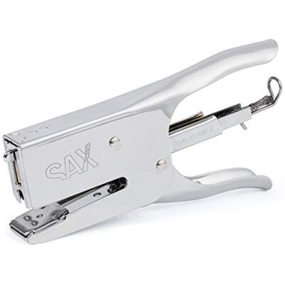 Sax 630 Pinza, caricatore posteriore,40 fogli, metallo, argento, tipo di pinza fissa & chiusa, adatto per sterilizzatore Sax 630 Pinza, caricatore posteriore,40 fogli, metallo, argento, tipo di pinza fissa & chiusa, adatto per sterilizzatore