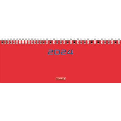 BRUNNEN Agenda settimanale modello 772 2024, 2 pagine = 1 settimana, formato foglio: 29,7 x 10,5 cm, rosso BRUNNEN Agenda settimanale modello 772 2024, 2 pagine = 1 settimana, formato foglio: 29,7 x 10,5 cm, rosso