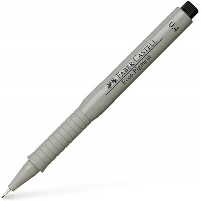 Faber-Castell 166499 Penna a inchiostro Ecco Pigment 0,4 mm, nero Faber-Castell 166499 Penna a inchiostro Ecco Pigment 0,4 mm, nero