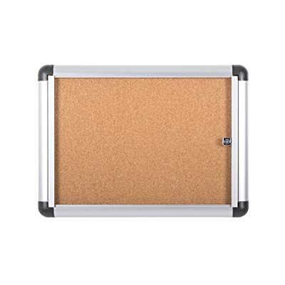 Bi-Office Bacheca Enclore Extra In Sughero, Bacheca Con Anta Battente Per Interni in Alluminio, Verticale 2 x A4, Beige (Natural) Bi-Office Bacheca Enclore Extra In Sughero, Bacheca Con Anta Battente Per Interni in Alluminio, Verticale 2 x A4, Beige (Natural)