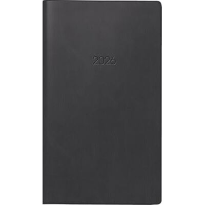 BRUNNEN Agenda tascabile mod. 756 2026 A6 plastica nera BRUNNEN Agenda tascabile mod. 756 2026 A6 plastica nera