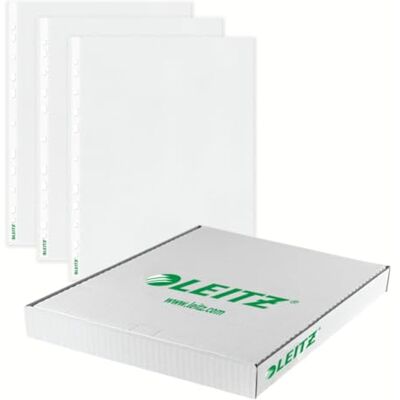Leitz Busta High Quality, Trasparente, Formato A4, Porta documenti, Foglio in PP riciclabile spessore 65 micron, Confezione da 100 buste, 47960000 Leitz Busta High Quality, Trasparente, Formato A4, Porta documenti, Foglio in PP riciclabile spessore 65 micron, Confezione da 100 buste, 47960000
