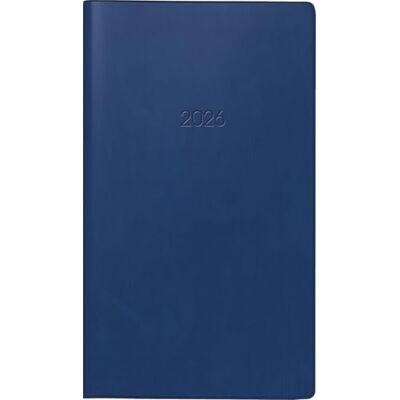 BRUNNEN Agenda tascabile mod. 758 2026 A6 plastica blu scuro BRUNNEN Agenda tascabile mod. 758 2026 A6 plastica blu scuro