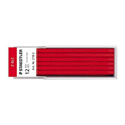 Staedtler mine colorate Lumocolor non-permanent omnichrom, astuccio contenente 12 mine da 3 mm, colore rosso, 218-2 Staedtler mine colorate Lumocolor non-permanent omnichrom, astuccio contenente 12 mine da 3 mm, colore rosso, 218-2
