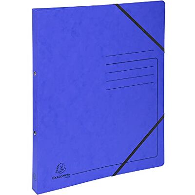 Exacompta Raccoglitore ad anelli, formato A4, 2 anelli, dorso 20 mm, confezione da 10, colore: Blu Exacompta Raccoglitore ad anelli, formato A4, 2 anelli, dorso 20 mm, confezione da 10, colore: Blu