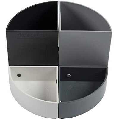 Exacompta Cod. Confezione da 3 Portapenne modulare per scrivania The Quarter 4 moduli combinabili insieme Dimensioni (PxLxA): 12x12x8,3 cm Nero, sfumatura di grigio Exacompta Cod. Confezione da 3 Portapenne modulare per scrivania The Quarter 4 moduli combinabili insieme Dimensioni (PxLxA): 12x12x8,3 cm Nero, sfumatura di grigio