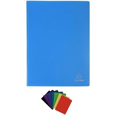 Exacompta Cod. Confezione da 12 raccoglitori OPAK 40 buste goffrate antiriflesso 80 fogli per A4 dimensioni 24X32 cm copertina in polipropilene flessibile 8 colori assortiti Exacompta Cod. Confezione da 12 raccoglitori OPAK 40 buste goffrate antiriflesso 80 fogli per A4 dimensioni 24X32 cm copertina in polipropilene flessibile 8 colori assortiti