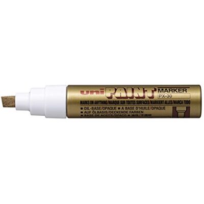 Uni-Ball Pennarello a vernice Uni Paint PX-30 con punta a cuneo, colore Punta a cuneo da 4-8,5 mm per grandi superfici, resistente all’acqua e alla luce Uni-Ball Pennarello a vernice Uni Paint PX-30 con punta a cuneo, colore Punta a cuneo da 4-8,5 mm per grandi superfici, resistente all’acqua e alla luce