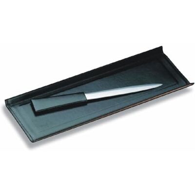 Läufer Ambiente SCALA 31046 Portapenne da scrivania, in vera pelle, 22 x 11 cm, colore: Nero Läufer Ambiente SCALA 31046 Portapenne da scrivania, in vera pelle, 22 x 11 cm, colore: Nero