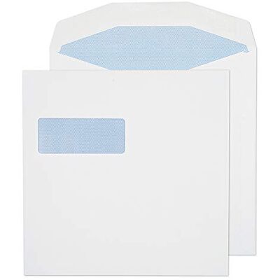 Blake Purely Everyday Buste da Spedizione Gommate con Finestra Alta, 220 x 220 mm, Confezione da 500 Pezzi, Colore: Bianco Blake Purely Everyday Buste da Spedizione Gommate con Finestra Alta, 220 x 220 mm, Confezione da 500 Pezzi, Colore: Bianco
