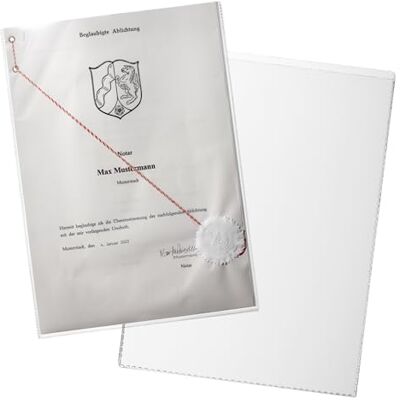 Durable Buste portadocumenti, f.to A4, 210x297 mm, trasparente, confezione da 10 pezzi Durable Buste portadocumenti, f.to A4, 210x297 mm, trasparente, confezione da 10 pezzi