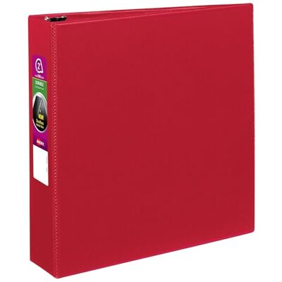 Avery Durable Raccoglitore ad anelli obliqui, 5,1 cm, 1 raccoglitore rosso Avery Durable Raccoglitore ad anelli obliqui, 5,1 cm, 1 raccoglitore rosso