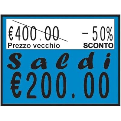 Alevar 19200 Etichette per Prezzatrici Saldi, 37x28 mm, 800 Etichette per Rotolo, Confezione da 24 Rotoli Alevar 19200 Etichette per Prezzatrici Saldi, 37x28 mm, 800 Etichette per Rotolo, Confezione da 24 Rotoli