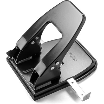 Officemate Perforatrice standard a 2 fori, capacità 30 fogli, colore: Nero Officemate Perforatrice standard a 2 fori, capacità 30 fogli, colore: Nero