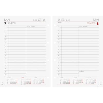BRUNNEN Calendario di ricambio giornaliero mod. 765 2026 143 × 202 mm BRUNNEN Calendario di ricambio giornaliero mod. 765 2026 143 × 202 mm