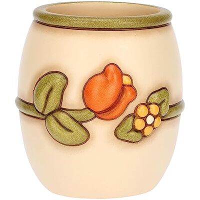 THUN Portapenne da Scrivania in Ceramica Decorata a Mano con Tulipano, Linea Country, 10x10x10.6 cm h THUN Portapenne da Scrivania in Ceramica Decorata a Mano con Tulipano, Linea Country, 10x10x10.6 cm h