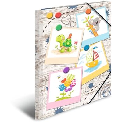 HERMA 19786 Cartellina portadocumenti formato DIN A4 per l’asilo, “Amici della sabbiera” in cartone resistente, con stampa interna completa, elastici, per bambini e bambine HERMA 19786 Cartellina portadocumenti formato DIN A4 per l’asilo, “Amici della sabbiera” in cartone resistente, con stampa interna completa, elastici, per bambini e bambine