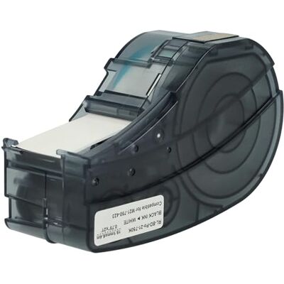 vhbw Cassetta nastro compatibile con Brady BMP21-LAB, BMP21-PLUS, ID PAL, BMP21 etichettatrice 6,4m x 19,05 mm nero su bianco, poliestere vhbw Cassetta nastro compatibile con Brady BMP21-LAB, BMP21-PLUS, ID PAL, BMP21 etichettatrice 6,4m x 19,05 mm nero su bianco, poliestere