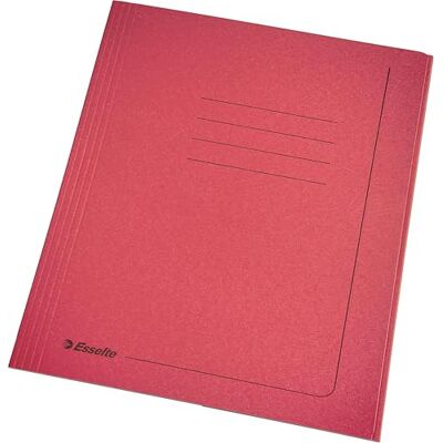 Esselte MANILLA, 25 pezzi Cartelline 3 lembi A4 espandibili, Cartoncino 295 gr, 25 x 35 cm, 100% riciclato Rosso Esselte MANILLA, 25 pezzi Cartelline 3 lembi A4 espandibili, Cartoncino 295 gr, 25 x 35 cm, 100% riciclato Rosso