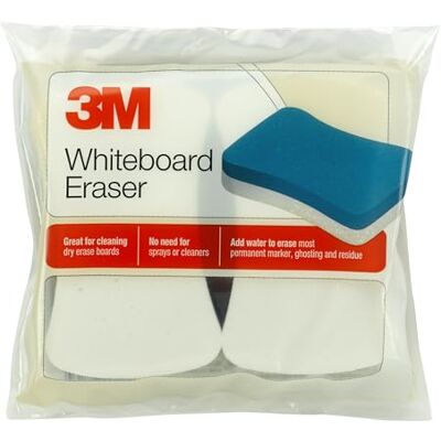 3M 3 m cancellino per lavagna bianca, 2-pack 3M 3 m cancellino per lavagna bianca, 2-pack