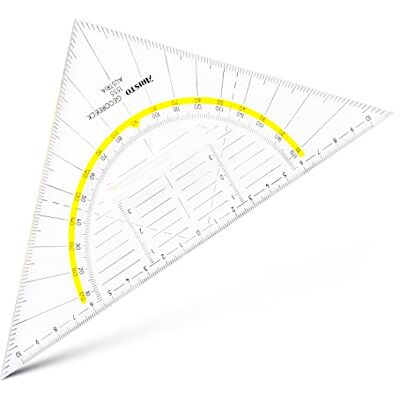 Aristo Squadra triangolare Geo-Dreieck® con impugnatura, in Plexiglas®, 225 mm, trasparente Aristo Squadra triangolare Geo-Dreieck® con impugnatura, in Plexiglas®, 225 mm, trasparente