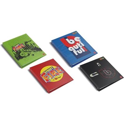 Pigna Cartelle ad Anelli A4 BBurago, Confezione da 5, Copertina Grafica Auto, Collezione Ufficiale BBurago x Pigna Cartelle ad Anelli A4 BBurago, Confezione da 5, Copertina Grafica Auto, Collezione Ufficiale BBurago x