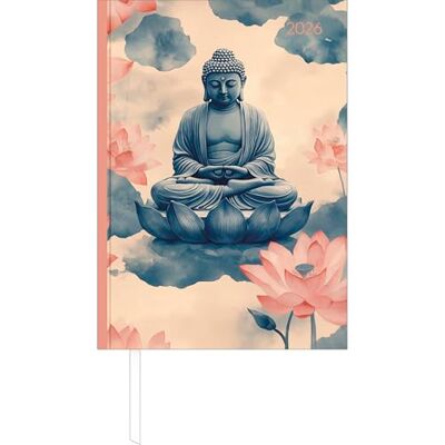 Alpha Calendario a libro Style Zen A5 2026 – Timer da ufficio e da ufficio A5 (circa 15 × 21 cm) 1 giorno/pagina con robusta copertina rigida, suddivisione del tempo e molte informazioni Alpha Calendario a libro Style Zen A5 2026 – Timer da ufficio e da ufficio A5 (circa 15 × 21 cm) 1 giorno/pagina con robusta copertina rigida, suddivisione del tempo e molte informazioni