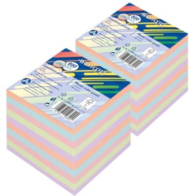 Westcott Blocchetto note incollato pastello 800 fogli 9x9cm (Conf. 2) Foglietti 80 g/m², incollato su un lato Colori pastello Scrivania e ufficio Westcott Blocchetto note incollato pastello 800 fogli 9x9cm (Conf. 2) Foglietti 80 g/m², incollato su un lato Colori pastello Scrivania e ufficio