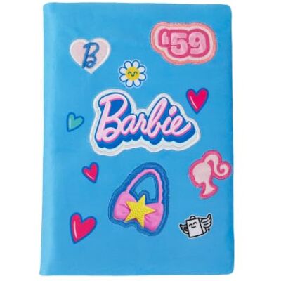Mr. Wonderful Taccuino A5 in Peluche Barbie 160 Pagine FSC Quaderno A5 Barbie rivestito in poliestere con 160 pagine bianche FSC e un foglio di adesivi. Mr. Wonderful Taccuino A5 in Peluche Barbie 160 Pagine FSC Quaderno A5 Barbie rivestito in poliestere con 160 pagine bianche FSC e un foglio di adesivi.