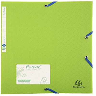 Exacompta Chemise 3 rabats a elastiques polypropylene 7/10e forever pp a4 Exacompta Chemise 3 rabats a elastiques polypropylene 7/10e forever pp a4