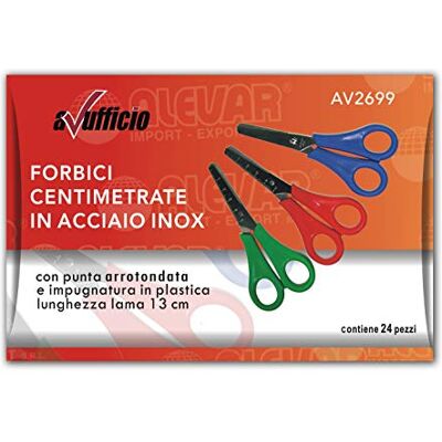 Alevar Forbici Centimetrate 13 cm Confezione da 24 Pezzi Alevar Forbici Centimetrate 13 cm Confezione da 24 Pezzi