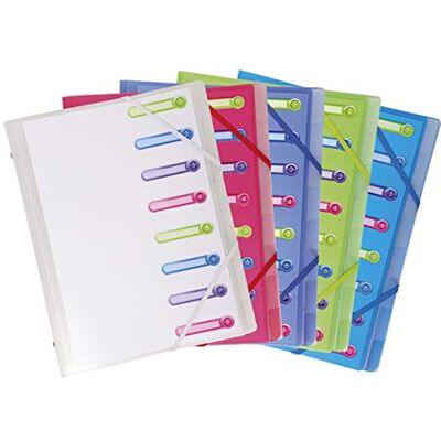 Exacompta Classificatori con Punti Metallici, 25x32 cm, Colori assortiti, 1 pezzo Exacompta Classificatori con Punti Metallici, 25x32 cm, Colori assortiti, 1 pezzo