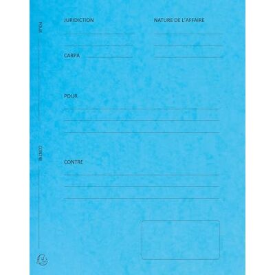 Exacompta Rif. 220102E Cartone da 5 confezioni da 25 cartelle di difesa "Per/Contro", in carta lucida, dimensioni 25 x 32 cm, per documenti in formato A4, colore turchese Exacompta Rif. 220102E Cartone da 5 confezioni da 25 cartelle di difesa "Per/Contro", in carta lucida, dimensioni 25 x 32 cm, per documenti in formato A4, colore turchese