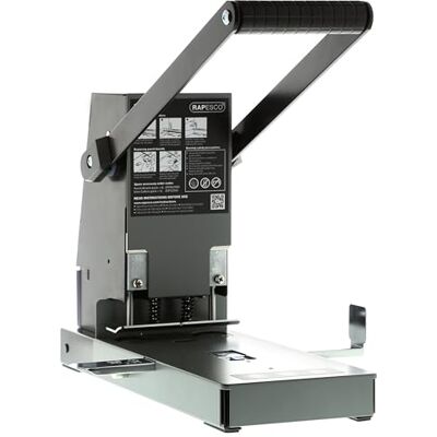 Rapesco Perforatori ad Alta Capacità a 2 Fori 2160, Capacità 300 Fogli, Nero e Grigio Rapesco Perforatori ad Alta Capacità a 2 Fori 2160, Capacità 300 Fogli, Nero e Grigio