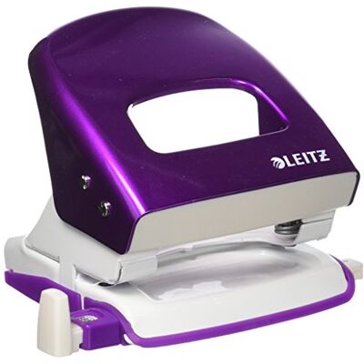 Leitz perforatore, 30 fogli, Barra di guida con contrassegni dei formati, metallo Imballaggio blister assortiti Leitz perforatore, 30 fogli, Barra di guida con contrassegni dei formati, metallo Imballaggio blister assortiti