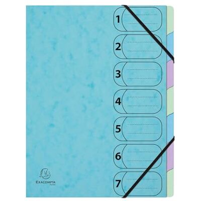 Exacompta Rif. 56560E Cartone da 8 raccoglitori HARMONIKA Aquarel, con elastici e finestre stampate, retro estensibile copertina in carta lucida 7 scomparti 24,5 x 32 cm A4 assortiti Exacompta Rif. 56560E Cartone da 8 raccoglitori HARMONIKA Aquarel, con elastici e finestre stampate, retro estensibile copertina in carta lucida 7 scomparti 24,5 x 32 cm A4 assortiti
