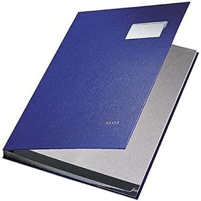 Leitz Libro firma in PPL 10 scomparti f.to 24 x 34 cm Blu 57010135 Leitz Libro firma in PPL 10 scomparti f.to 24 x 34 cm Blu 57010135
