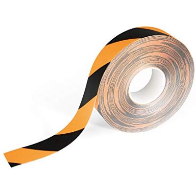Durable Nastro Adesivo Antiscivolo per Segnaletica Orizzontale, 50 mm x 30 m, Giallo/Nero Durable Nastro Adesivo Antiscivolo per Segnaletica Orizzontale, 50 mm x 30 m, Giallo/Nero