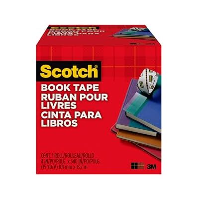 Scotch Nastro per libri, 10,2 x 1371,6 cm, eccellente per riparazioni, rinforzi e coperture (-400) Scotch Nastro per libri, 10,2 x 1371,6 cm, eccellente per riparazioni, rinforzi e coperture (-400)